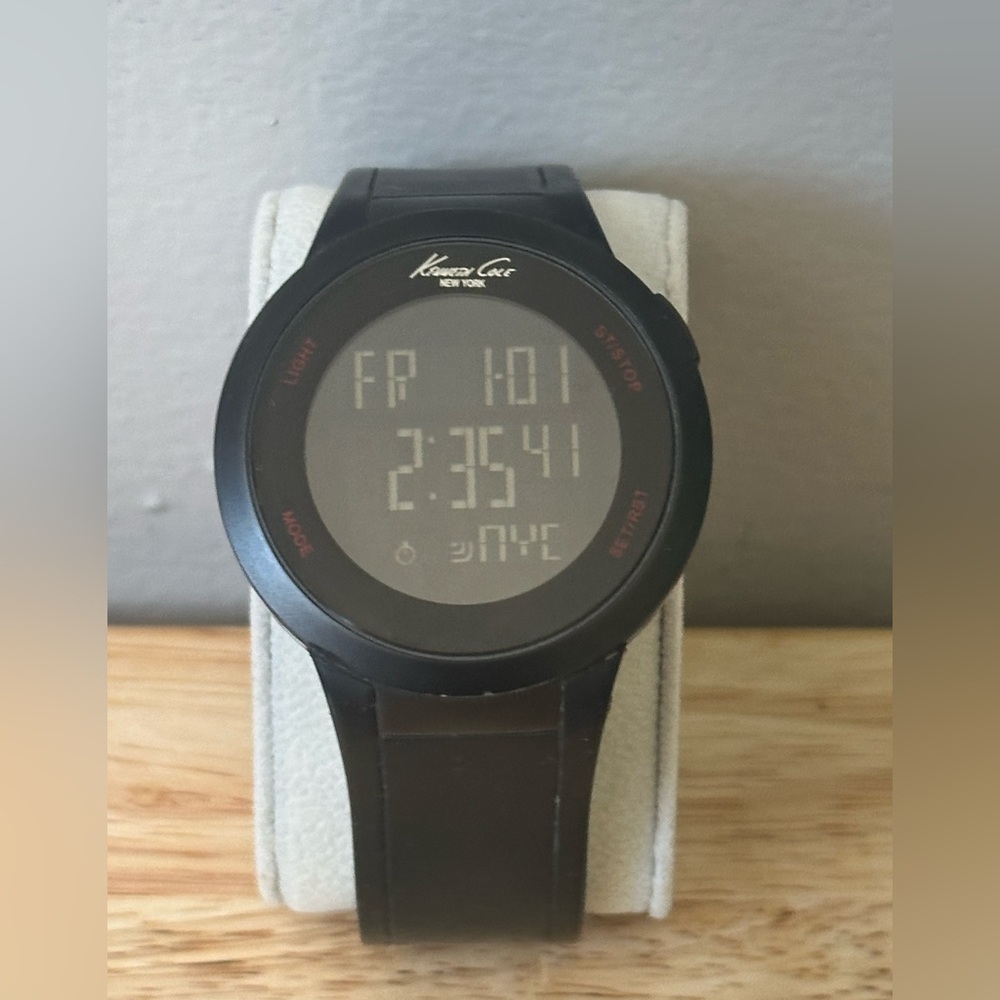 Kenneth Cole Black Digital Watch
